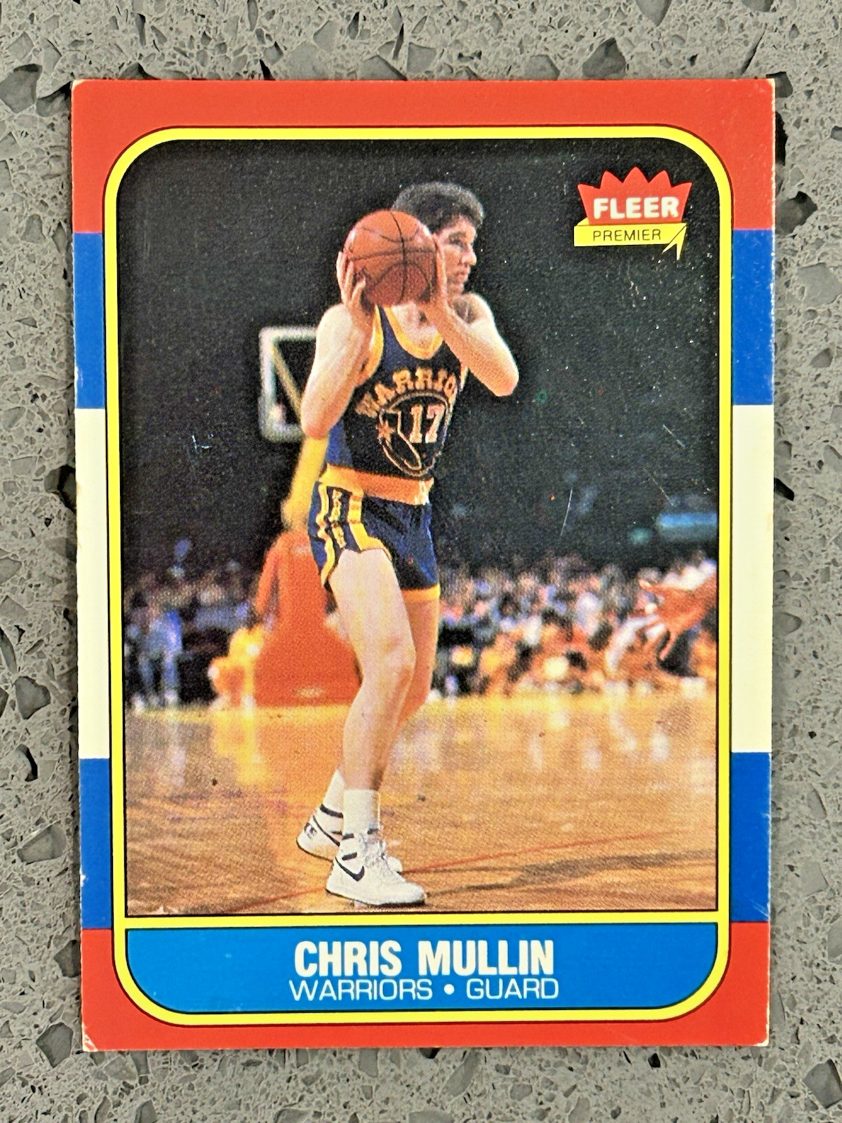 1986-87 Fleer Basketball #77 Chris Mullin NBA Warriors HOF Rookie Card RC A