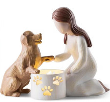 Kerzenhalter Hund Gedenklicht Erinnerung für Zuhause