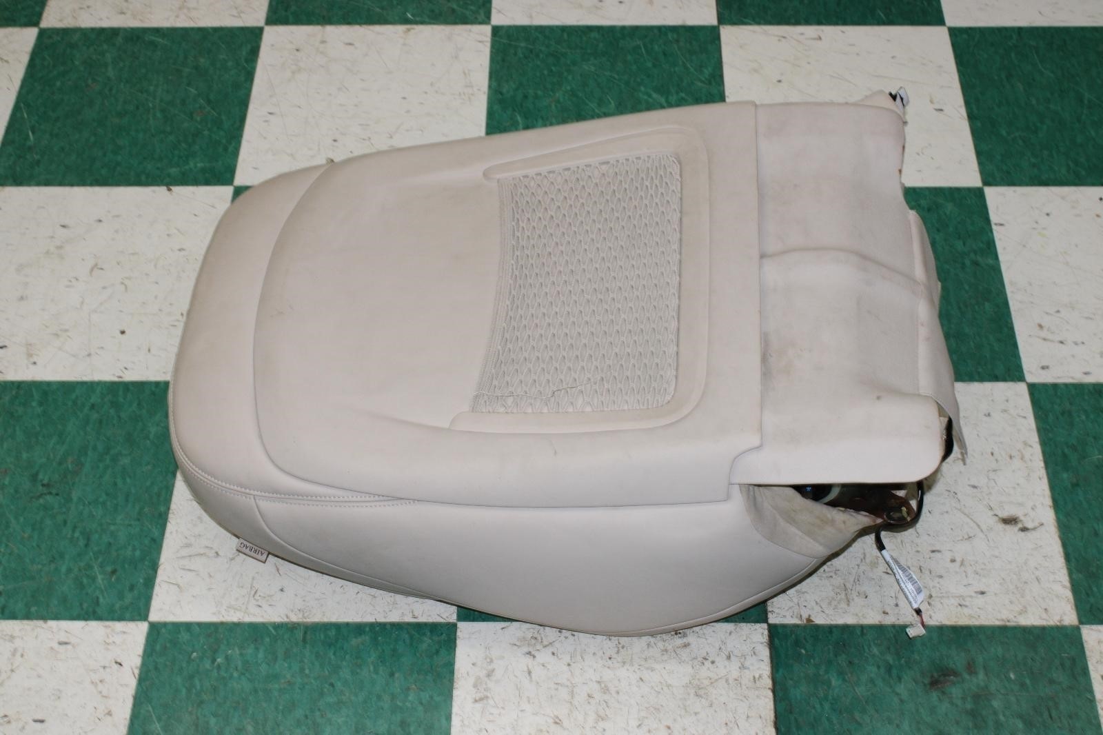 14-17 Ghibli Sabbia Tan Leather Front Driver LH Seat Upper Cushion Backrest Back