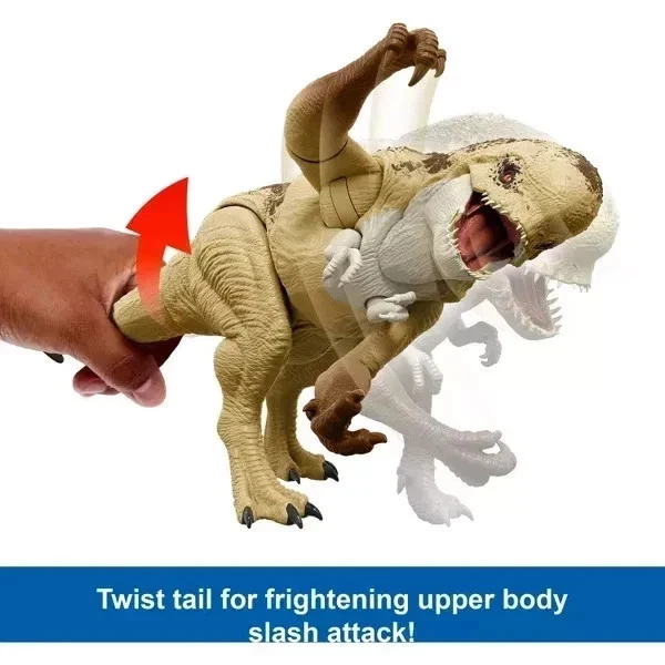 Boneco de ação Jurassic World Rebirth Distortus Rex Drex Rumble N’ Rampage 22" - - Imagem 4 de 4