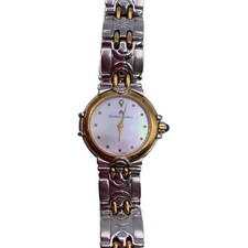 Maurice Lacroix Quartz Watch Stainless Steel Silver Gold Analog New
