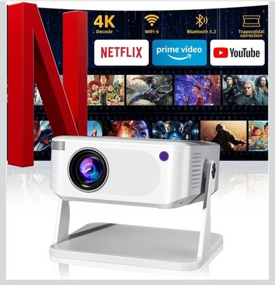 Mini Portable 4K Projector with WiFi and Bluetooth 