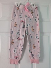 Sleep On It Pink and Orange Pajama Bottoms with Whimsical Print size 4t