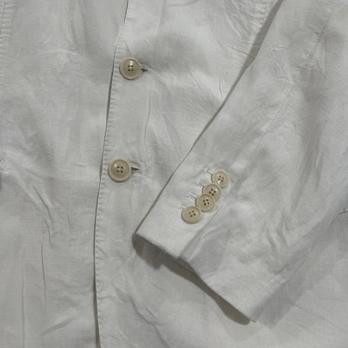 Blazer Hombre Etro Off White 52Sin Forro Lino Verano Diseñador Italiano EE. UU. 42 - Imagen 12 de 13