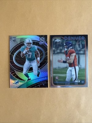 2021 Spectra Jaylen Waddle Rookie #148 /75 (Bo Nix RC) BRONCOS