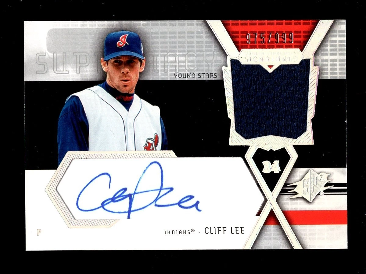 Major Leagues (MLB) Cliff Lee Baseball Serial Numbered Sports