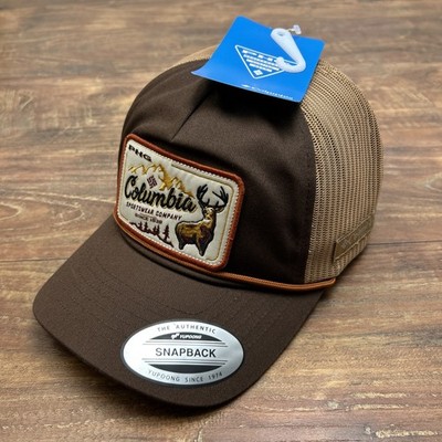 Columbia Mesh SnapBack Trucker Hat PHG Rack Deer Buck Hunting Snapback Patch NWT