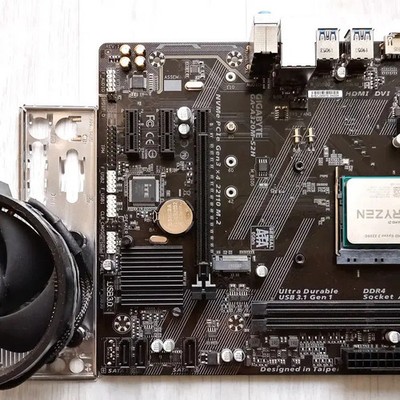 AMD A320マザボード+2200G CPU A320m Ryzen 2200g Compatible Motherboard 3200g Motherboard
