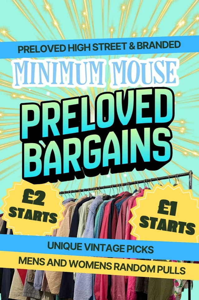 Super Saturday! £1 and £2 starts! Preloved Womens and Mens Clothing Galore!