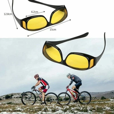 MARKENLOS Nacht Auto Fahrbrille Blendschutz polarisierte Gläser getönte Blendbrille