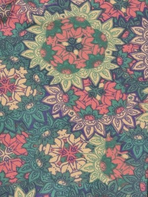 Lularoe Kids L/XL Leggings- NWT- Floral Geometric - Green, Purple, Pink, Mint