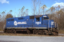 Original Slide: Conrail GP38 7884 in "Conrail Quality" paint