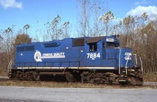 Original Slide: Conrail GP38 7884 in "Conrail Quality" paint