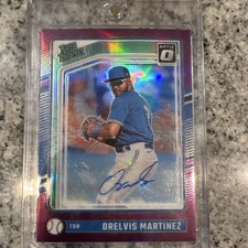 Panini 2024 Donruss Optic Orelvis Martinez Blue Jays Auto Prizm /49 #180