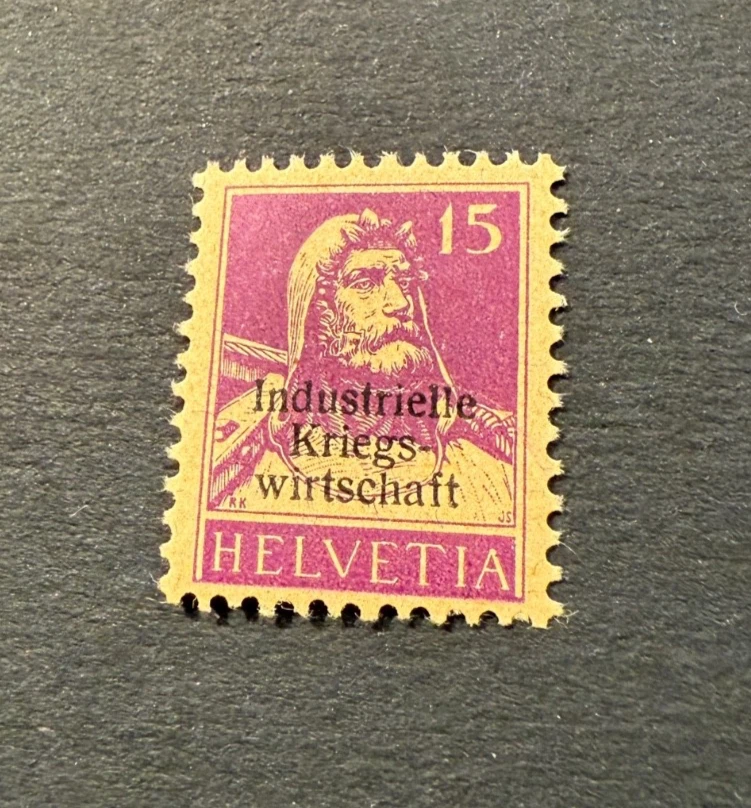 1918, Schweiz Dienstmarken für Kriegswirtschaft, 5 I,  ungebraucht