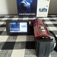  Sony Handycam DCR-SX41 Red 60x Optical Zoom Digital Camcorder  Tested