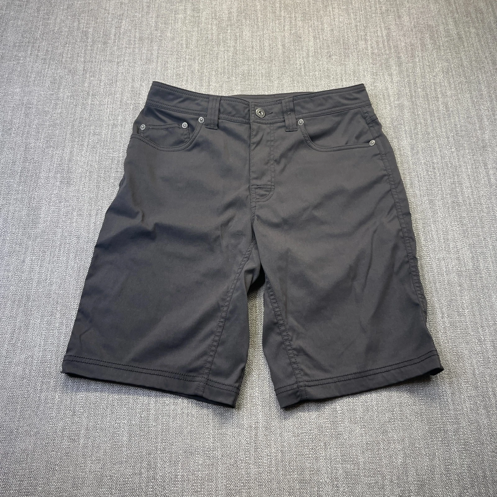 Prana Brion Shorts Mens 30 Gray Performance Outdoor Hiking Trail