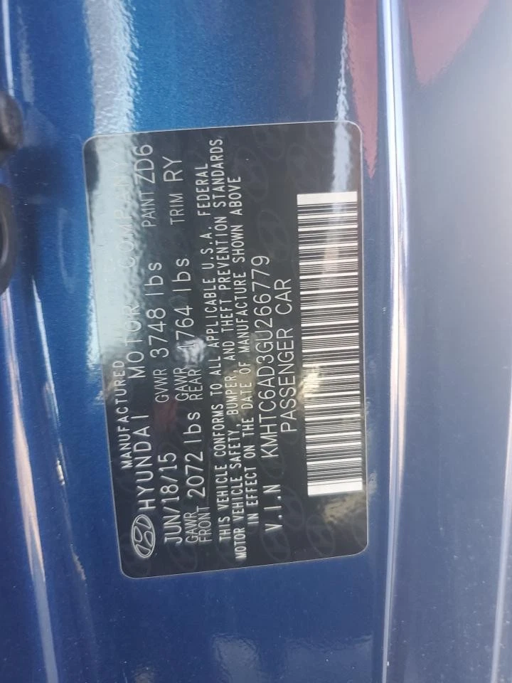 Used Left Quarter Glass fits: 2016 Hyundai Veloster L. w/o solar Left Grade A Foto 4 de 4