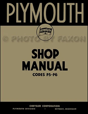 1938 Seulement Plymouth Atelier Manuel 38 P5 P6 Repair Service Livre Incut Câble - Photo 1/4