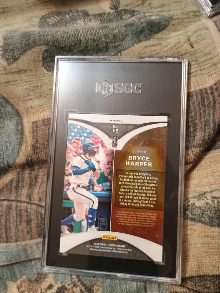 Bryce Harper 2020 Panini PRIZM Illumination RED WHITE BLUE 🔥SGC 9.5 🔥Low Pop🔥 - Image 4 of 4