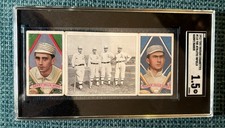 T202 Hassan The Athletic Infield Jack Barry &amp; Frank Baker HOF SGC 1.5