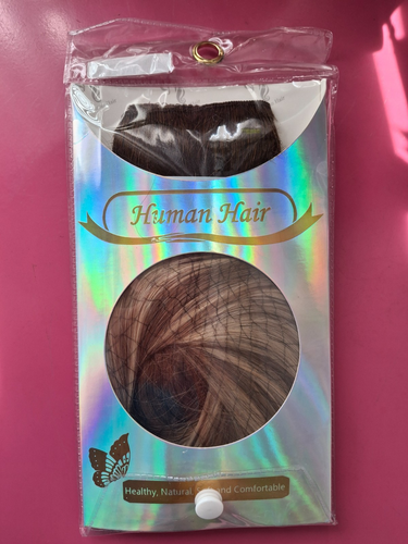 GOOGOO Remy Human Hair Extensions Wire 16" L (T3/8) F(T3/613) Blonde Balayage - Picture 8 of 12