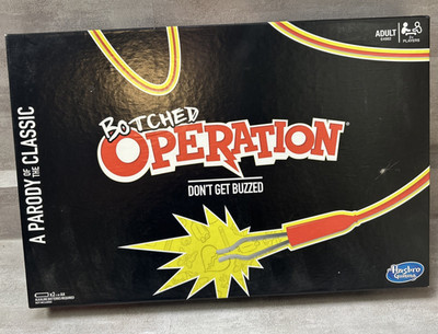 Hasbro Botched Operation Board Game Electronic Skill Game Tested Works