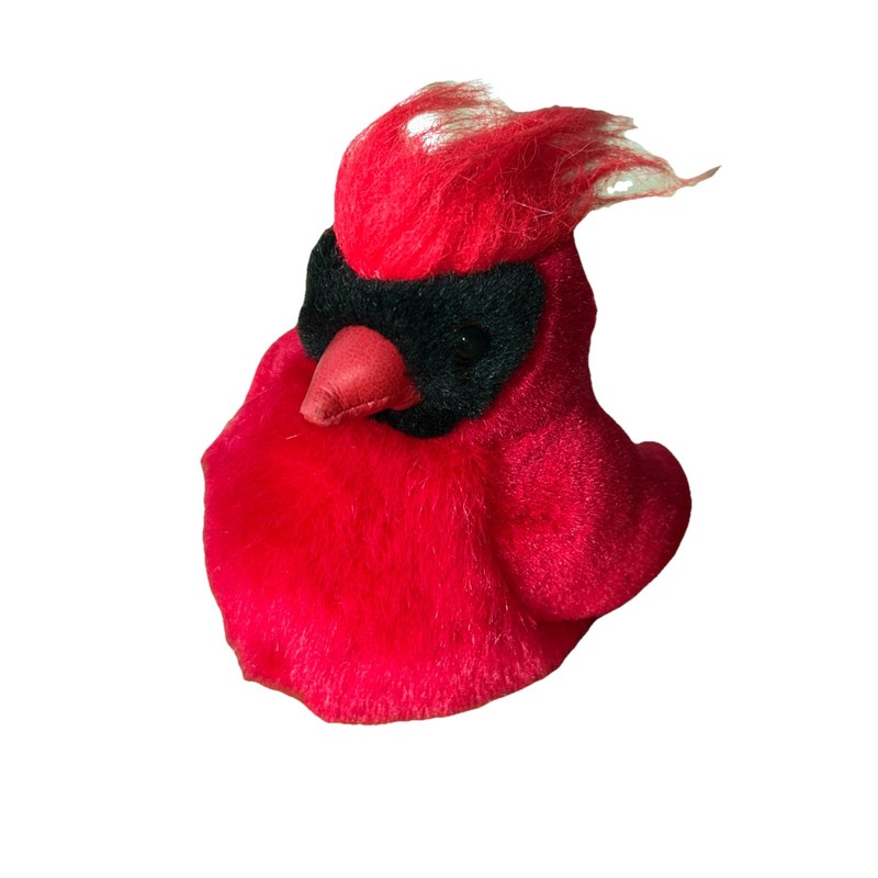 Cardinal Bird Red Stuffed Plush 5” Tall