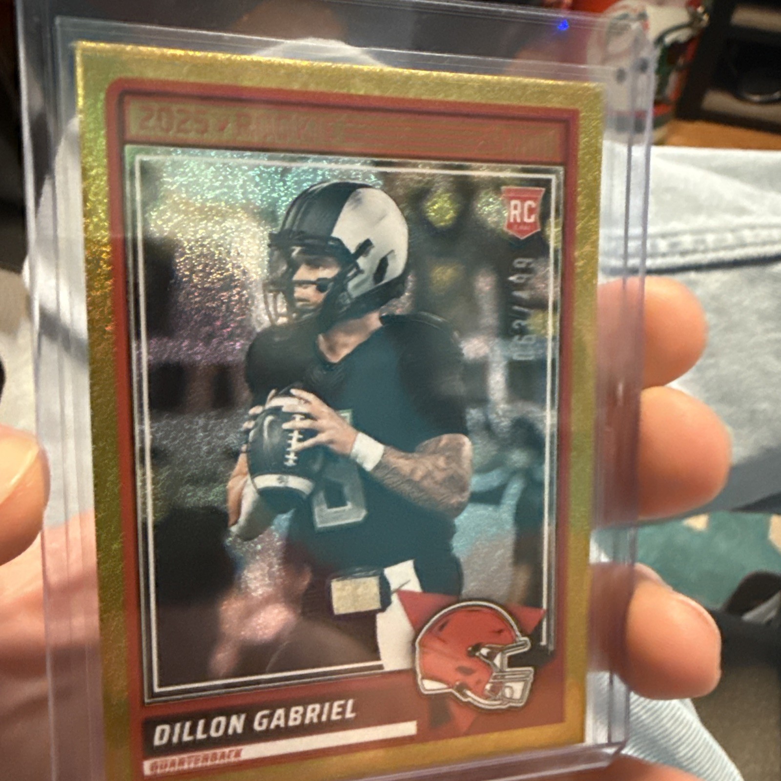 2025 Score - Rookies Dillon Gabriel #41 Gold Dots /499 (RC)