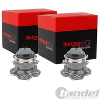 2X Metzger RADLAGER-SATZ Hinten Passend FÜR Nissan Qashqai Renault Kadjar