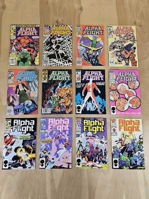Alpha Flight Comic Lot 2,3,4,5,7,9,11,12,31,32,33,34