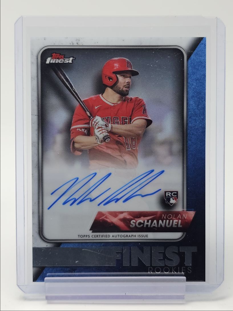 NOLAN SCHANUEL 2024 TOPPS FINEST ROOKIES AUTOGRAPH ANGELS RC AUTO Q3882