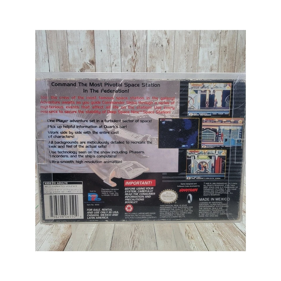 Star Trek: Deep Space Nine - Crossroad of Time (Super Nintendo) Complete in Box - Image 3 of 4