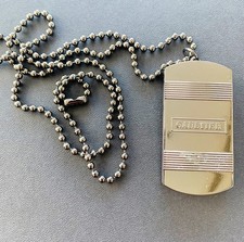 RARE Jean Paul Gaultier Pendant with Solid Perfume le Male Inside Silver Tone