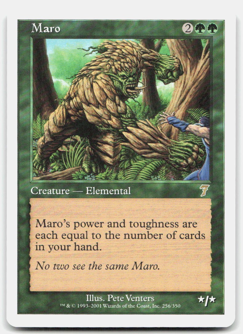 Maro 256 Rare 7th Edition Magic: The Gathering Near Mint
