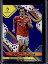 2024-25 Topps Finest UEFA Alvaro Carreras RC Purple Refractor #/299 Benfica