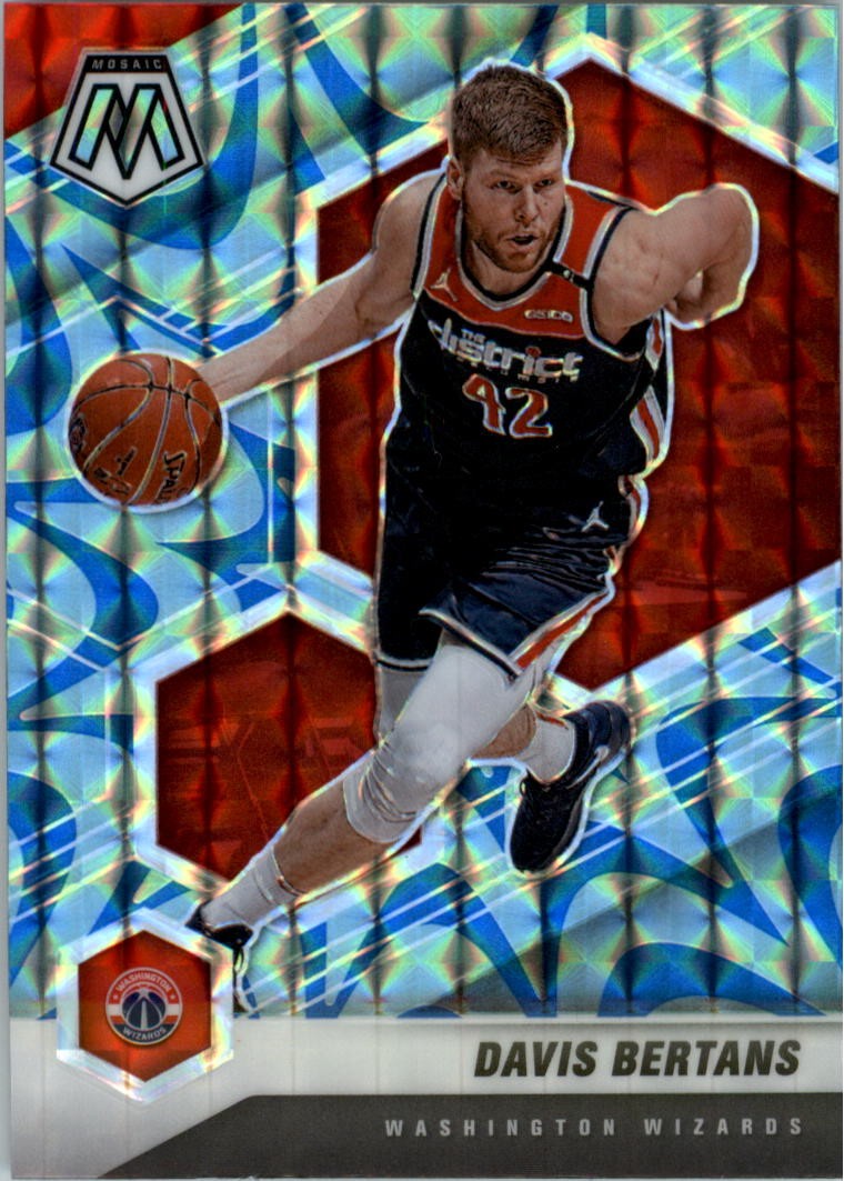 2020-21 Panini Mosaic Mosaic Reactive Blue #10 Davis Bertans - BSK