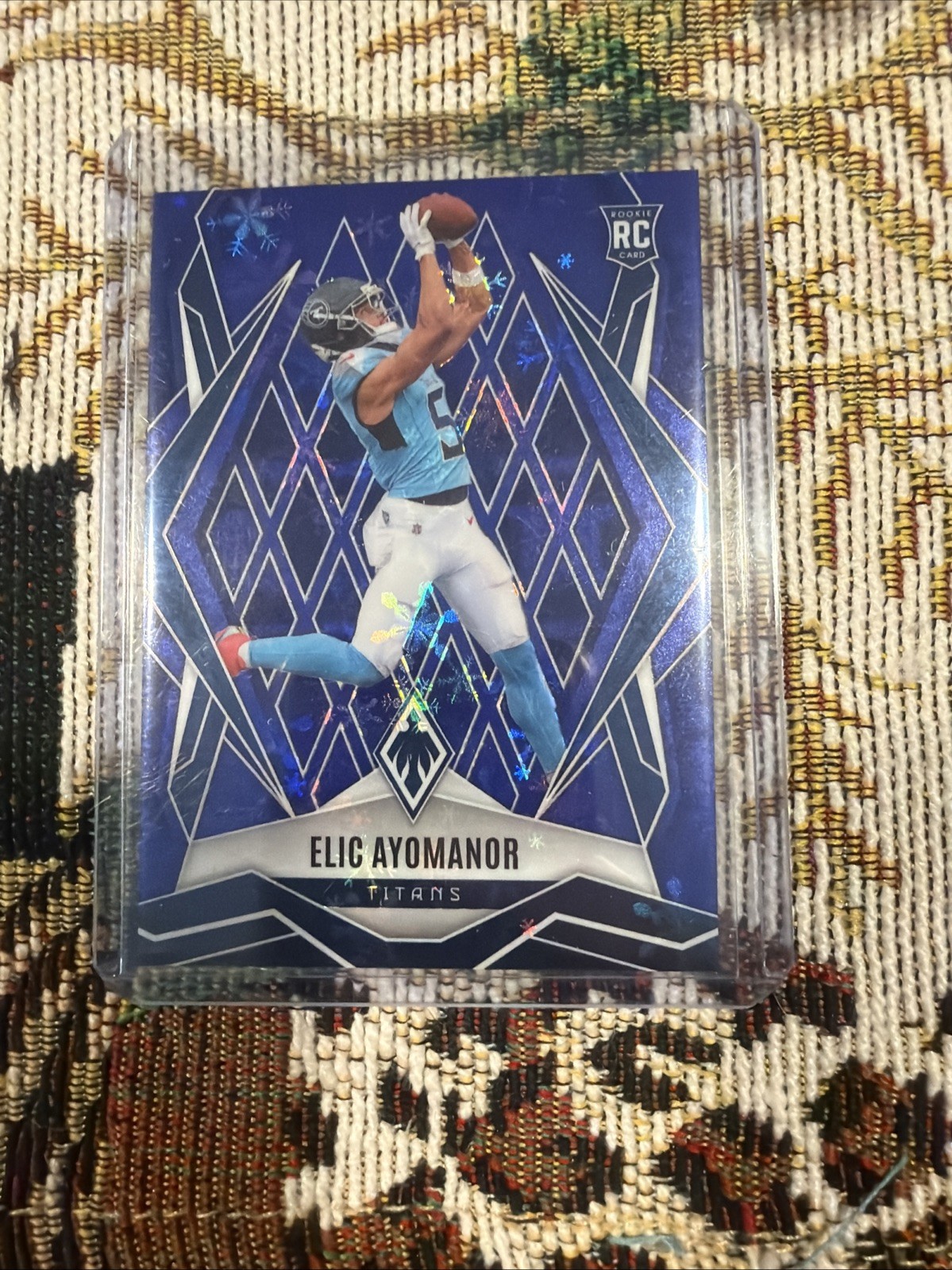 2025 Panini Phoenix - Rookies Elic Ayomanor #167 Blue Winter /199 RC