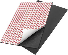 80 Mil Magnetic Sheet with Adhesive Tape Backing, 8.5X11 Inches High Energy Anis