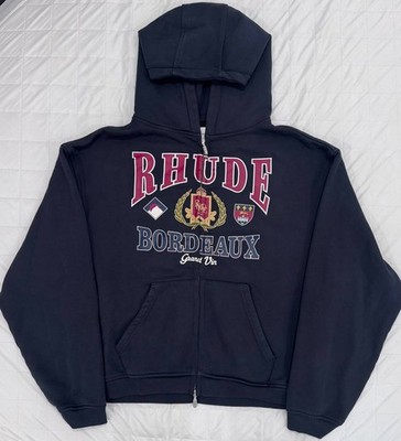 Rhude Rhude Bordeaux Zip Hoodie