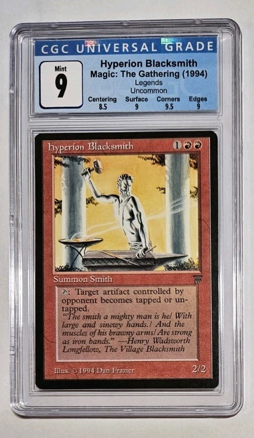 Hyperion Blacksmith Magic The Gathering MTG Legends CGC 9 Mint 1994