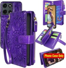 Detachable Wallet Case for Motorola Moto G 2025 / G 2026 / G Play 2026, Purple