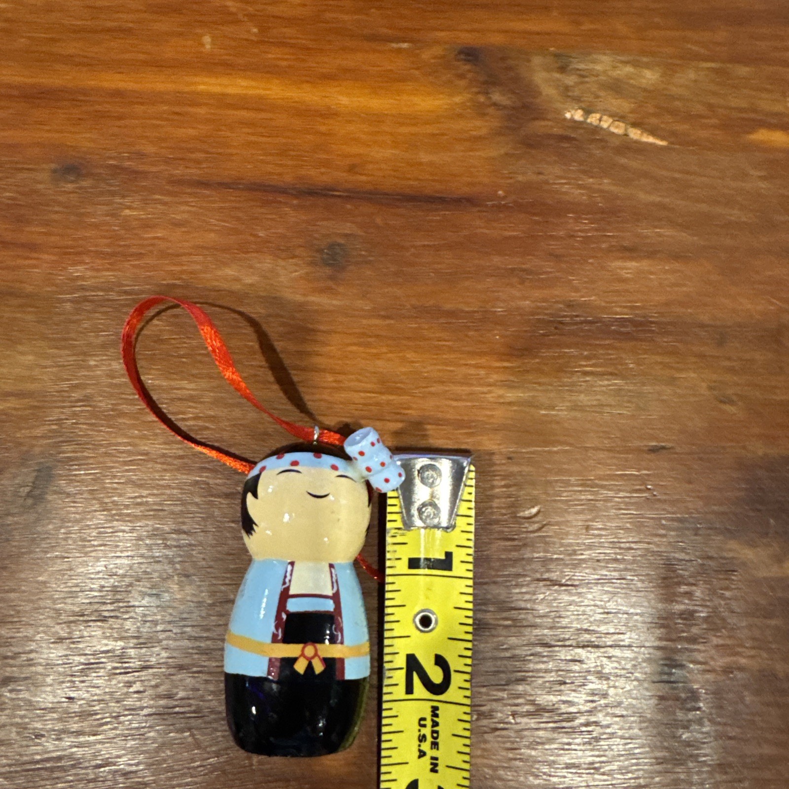 Usaburo Kokeshi Wasshoi Girl & Boy  Festival Lot of 2  NICE