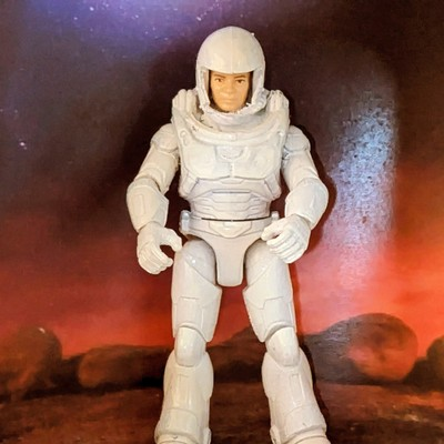 #ad Star Trek Playmates Custom Admiral Kirk TMP Motion Picture White Spacesuit $44.00