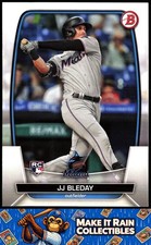 JJ Bleday 2023 Bowman #33 Miami Marlins Rookie RC