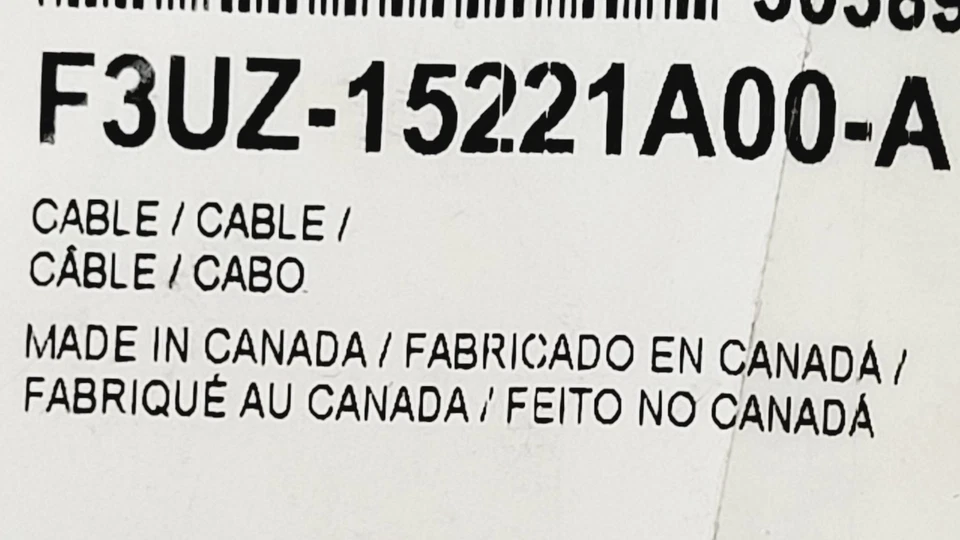 1999-2025 Ford E350 Super Duty передняя дверь защелка спусковой кабель F3UZ-15221A00-A - Изображение 4 из 4