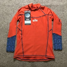 Gill Pro Rash Vest Long Sleeve Junior Medium Orange UV50+ Sailing Swim Shirt