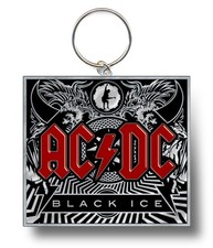 AC/DC Black Ice Schlüsselanhänger Metall 4 cm x 3,5 cm Iron Maiden Judas Priest