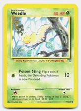 weedle pokemon card value - 013/165 - Pokemon 151 - Reverse Foil Colorless Artist Weedle (2) (2) 002 -