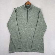 Lululemon 1/4 Zip Sweatshirt Shirt Mens XL Green Pullover Performance Athleisure